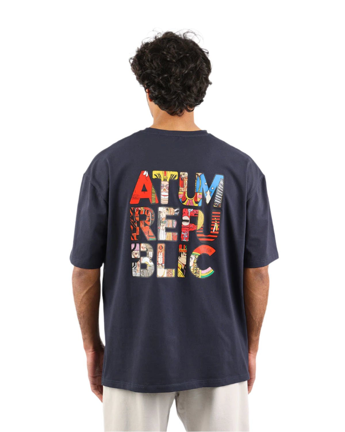 Cultural Republic Navy T-Shirt-Atum -18546632