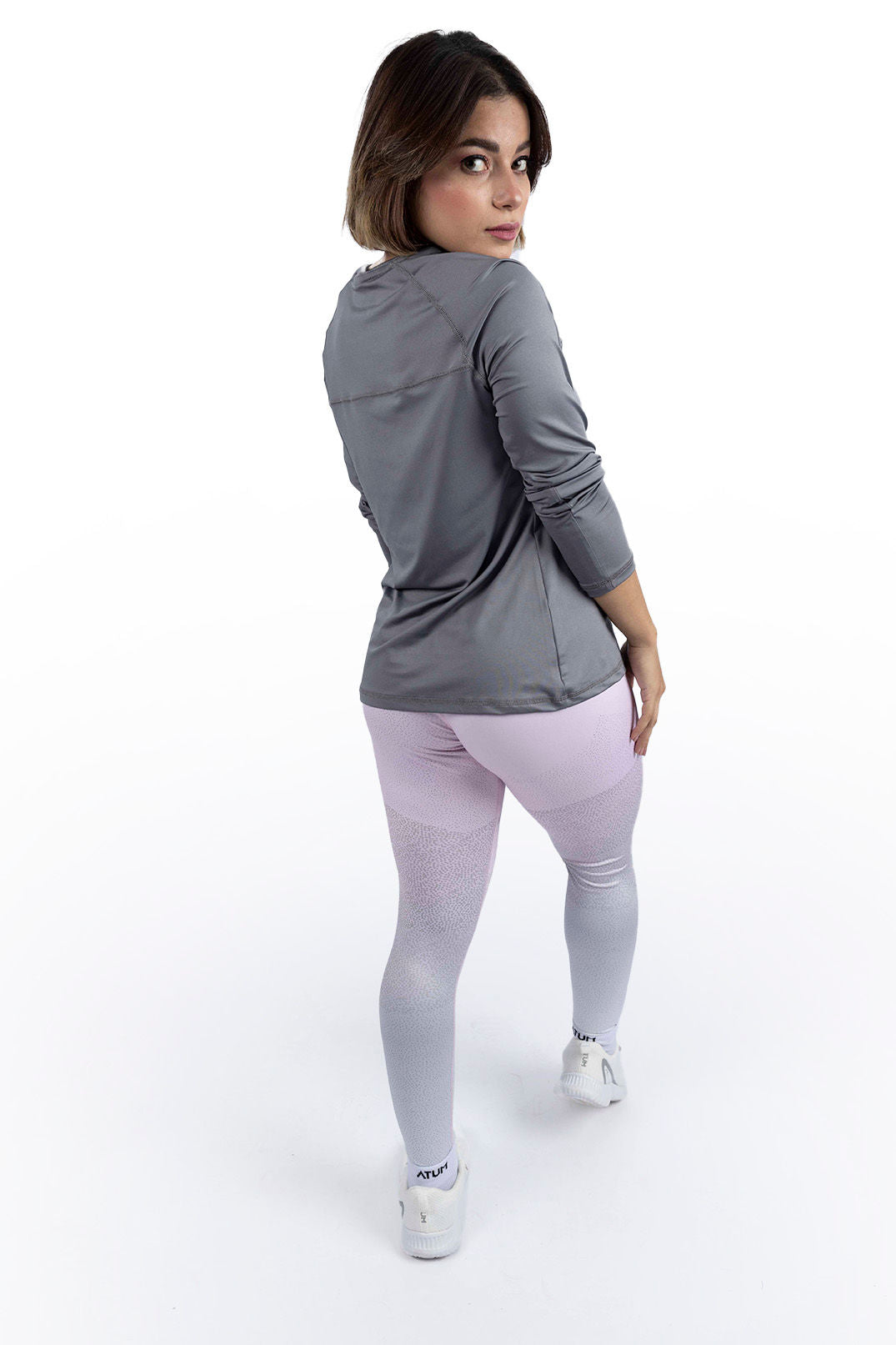 Women's Limitless Pink Leggings-Atum -64026291