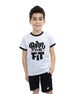 Be Fit Crew-Neck White T-Shirt