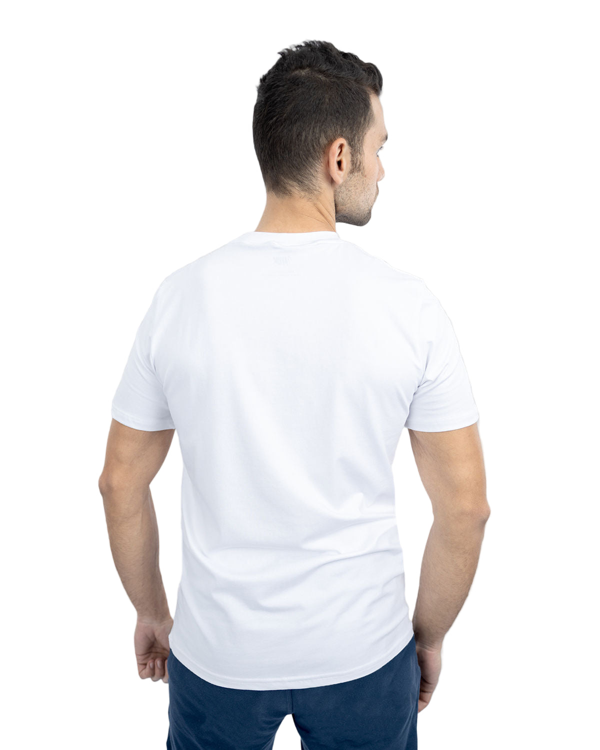 Men's Graphic Logo White T-Shirt-Atum -29230426