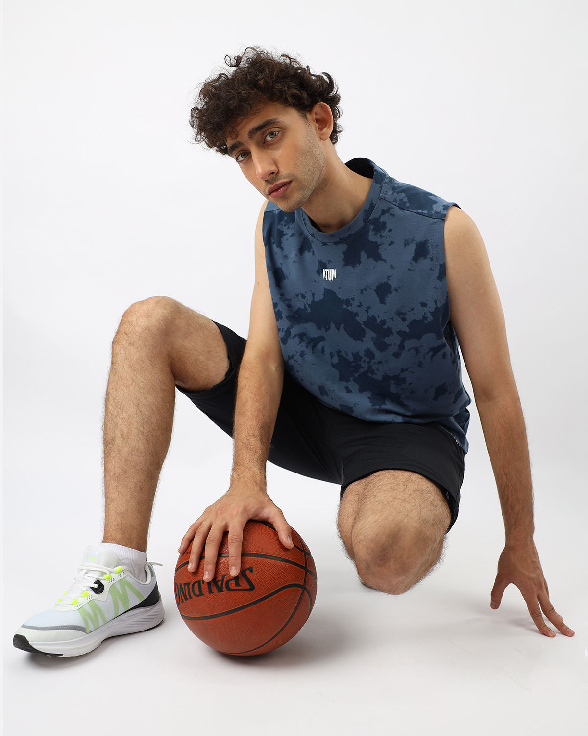 Men's Essential Navy Tank Top-Atum -24725528