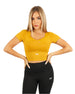 Serenity Sculpt Yellow Crop Top