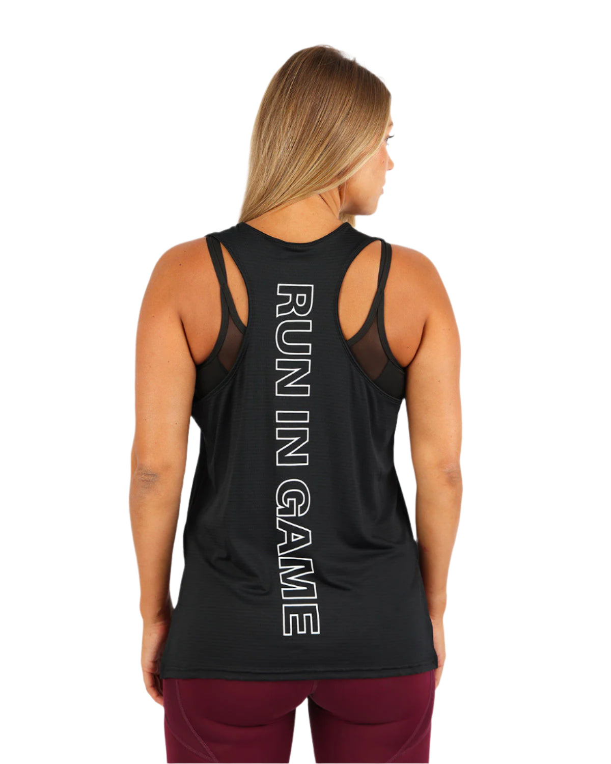 Vivid Motion Black Tank Top-Atum -25232767