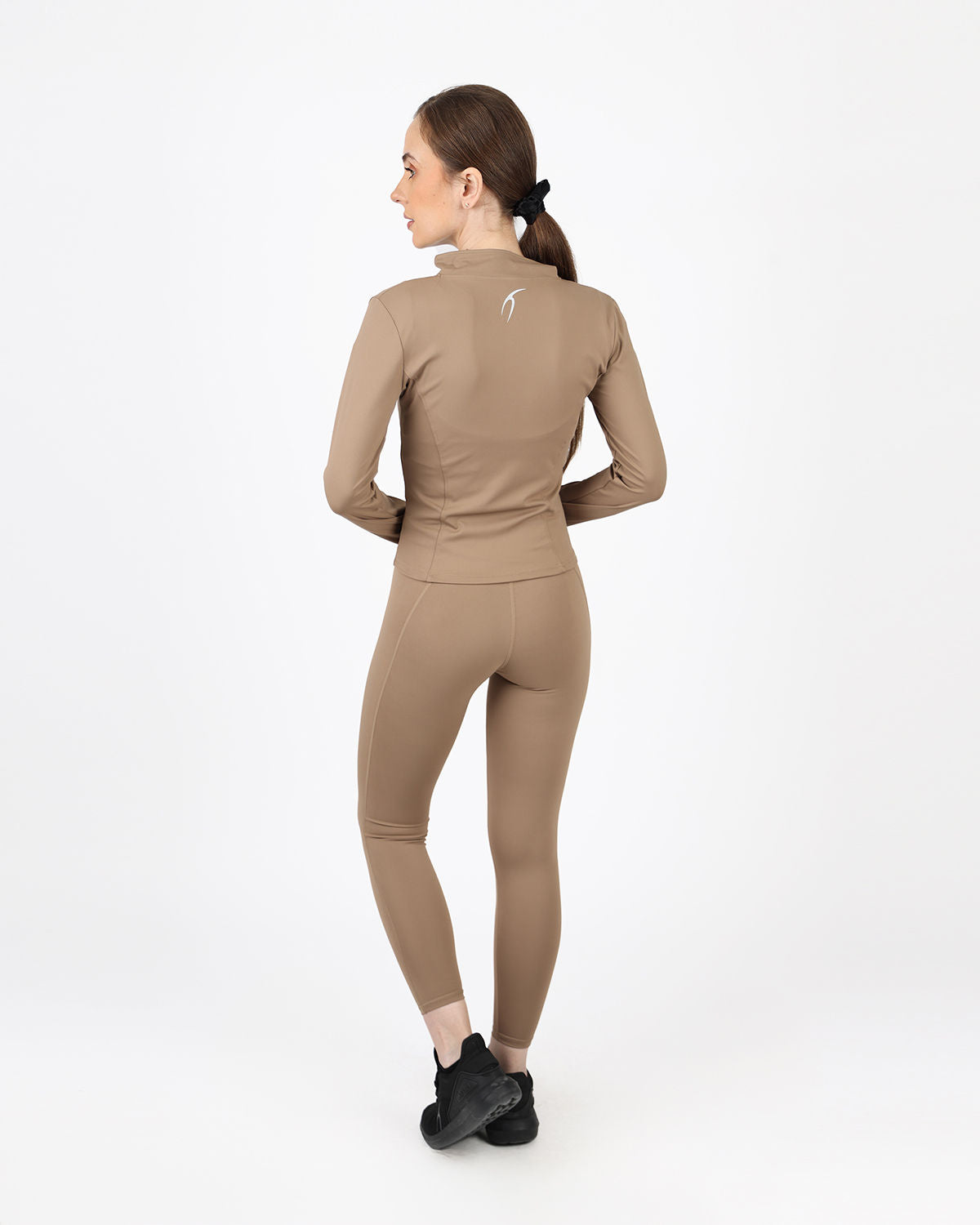 Verde Women's Zip Coffee Jacket-Atum -19927281