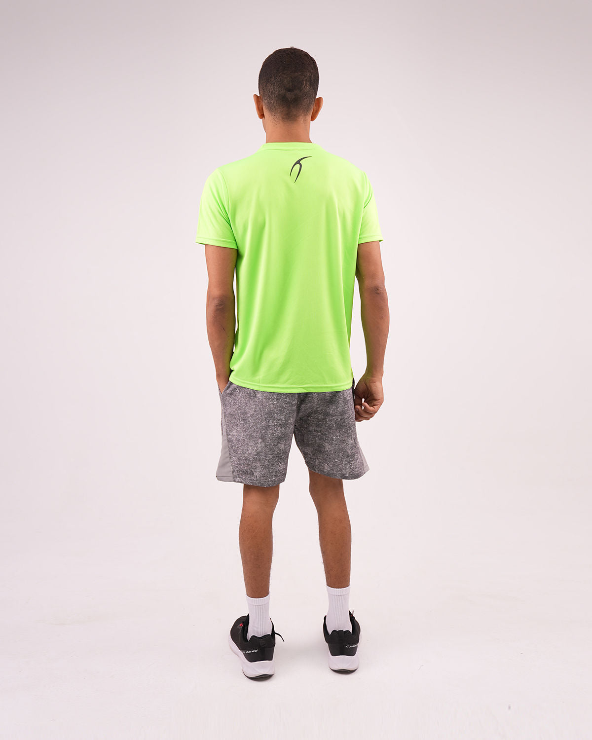 Printed Green Training Short-Atum -79513722