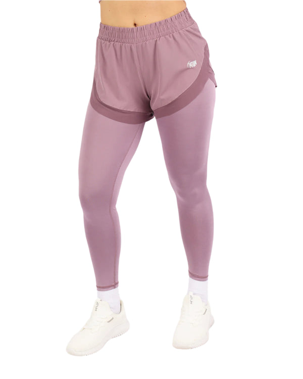 Pocket Wave Skort Purple Leggings-Atum -84443831