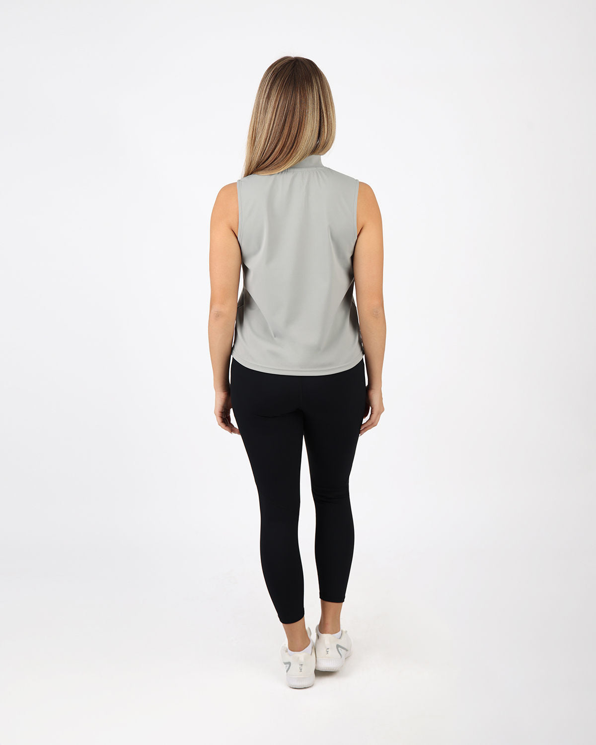 Sleeveless Training Gray Tank Top-Atum -35428147