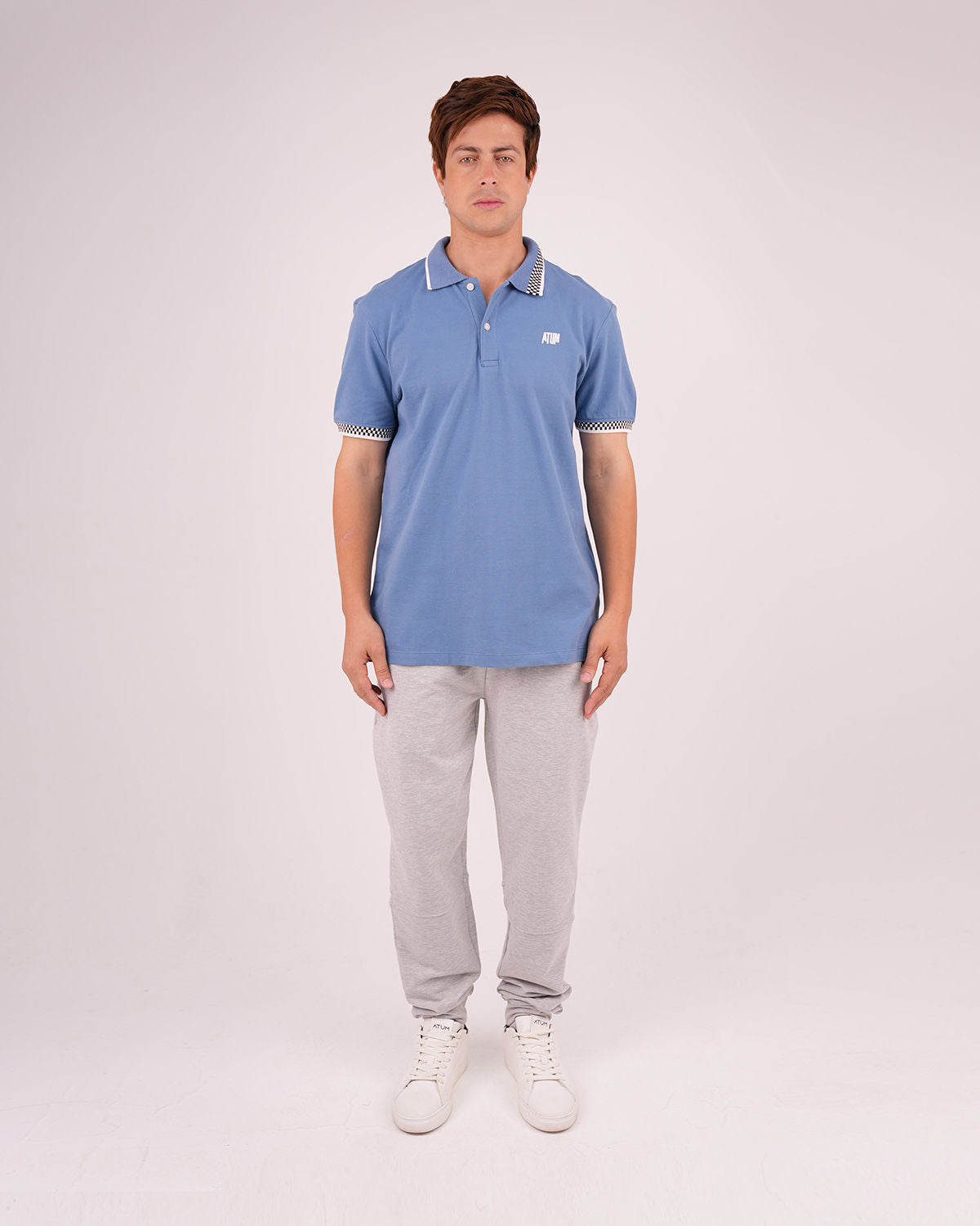 Clashflex Indigo Polo Shirt-Atum -12074989