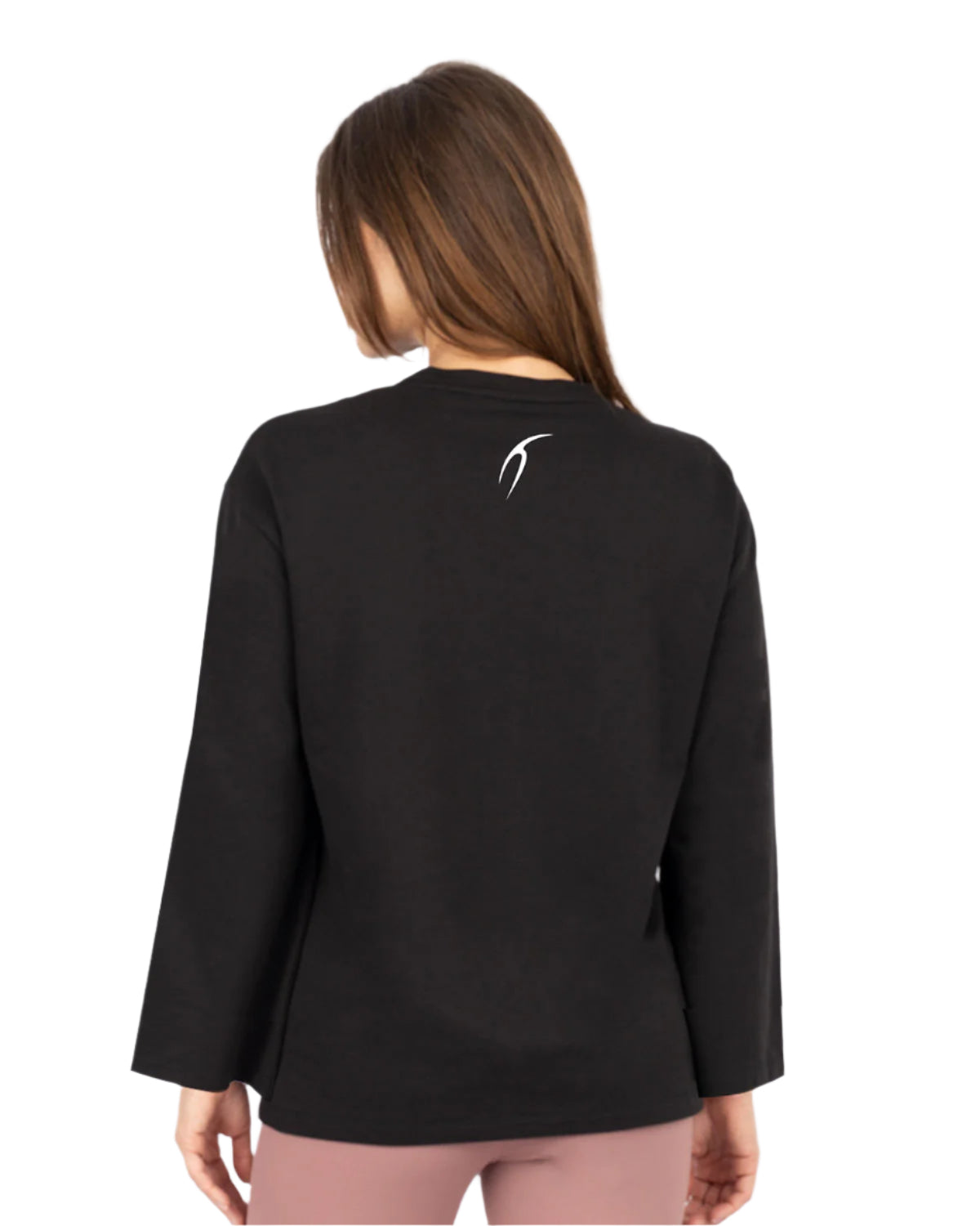 Elegance Oversize Black T-Shirt-Atum -91859603
