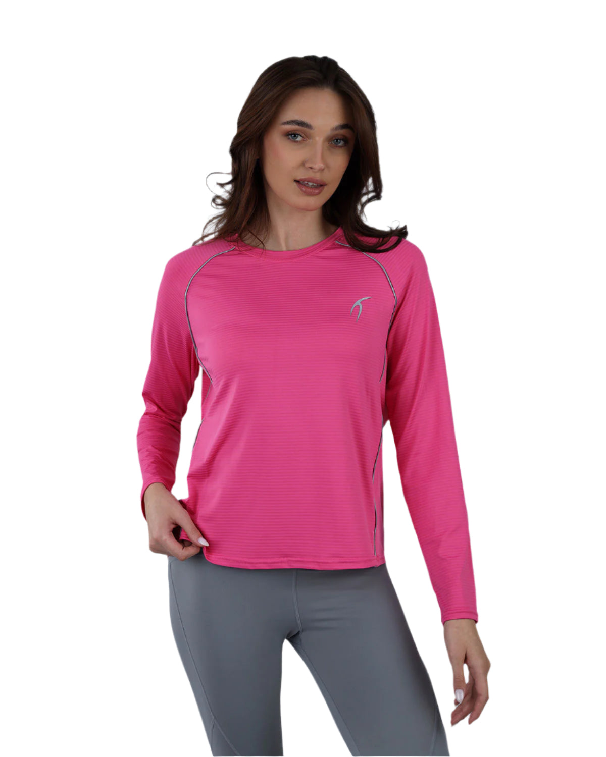Slim Long Sleeve Fuchsia Top-Atum -94020210