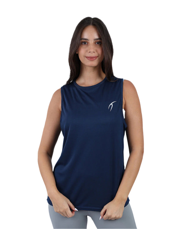 Modal Yoga Blue Tank Top-Atum -13473351