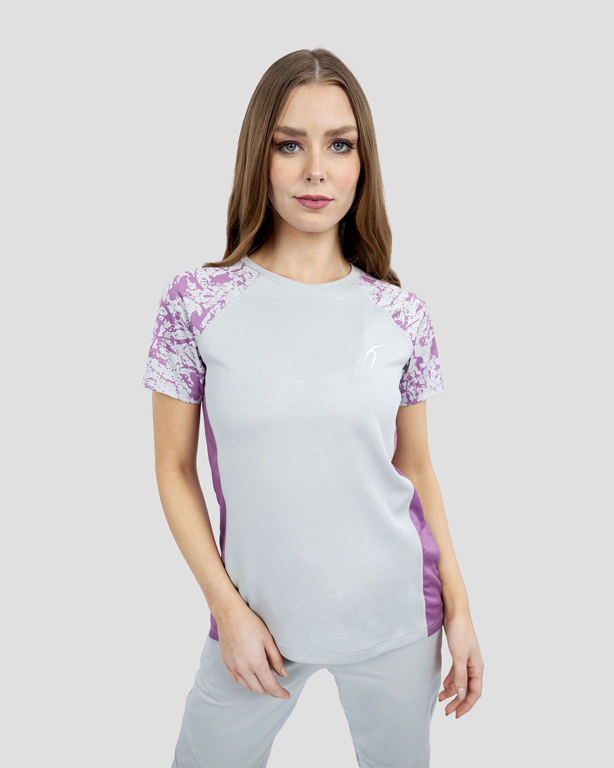 Women's Short Sleeves Gray T-Shirt