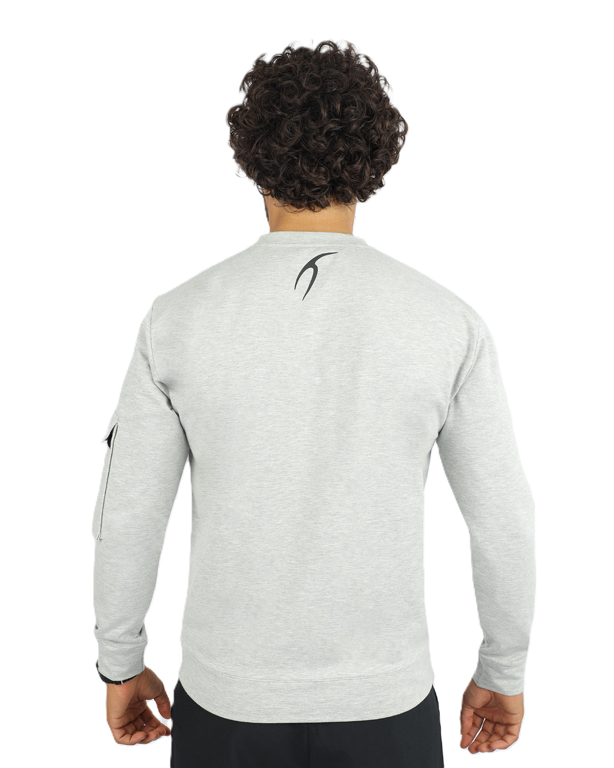 Men's Long-Sleeve Gray T-Shirt-Atum -96411570