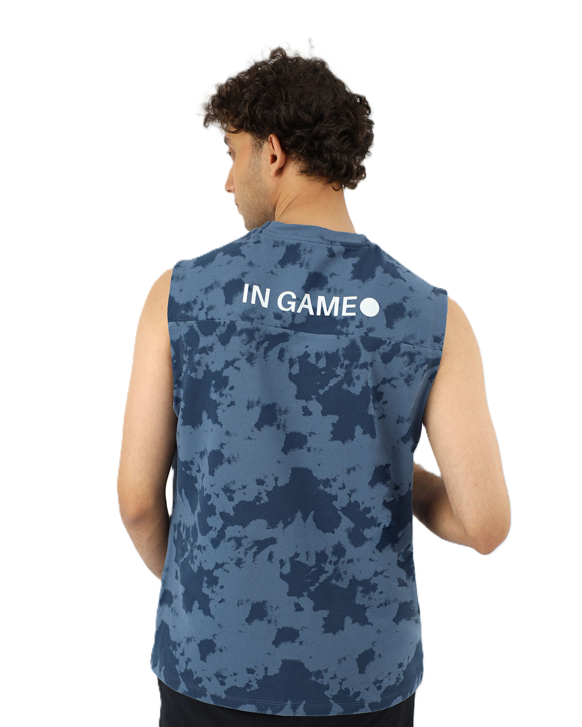 Men's Essential Navy Tank Top-Atum -94395876