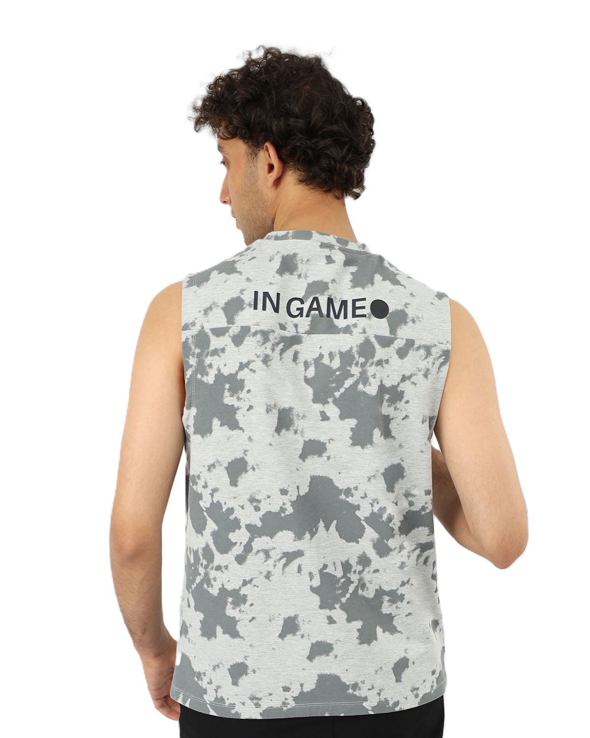 Men's Essential Gray Tank Top-Atum -55909273