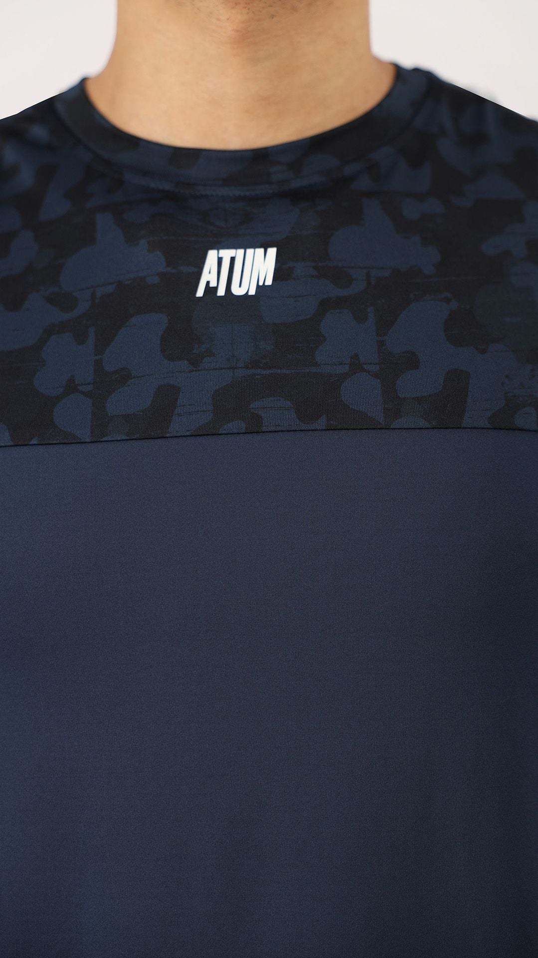 Men's Fitness Navy Top-Atum -36269684