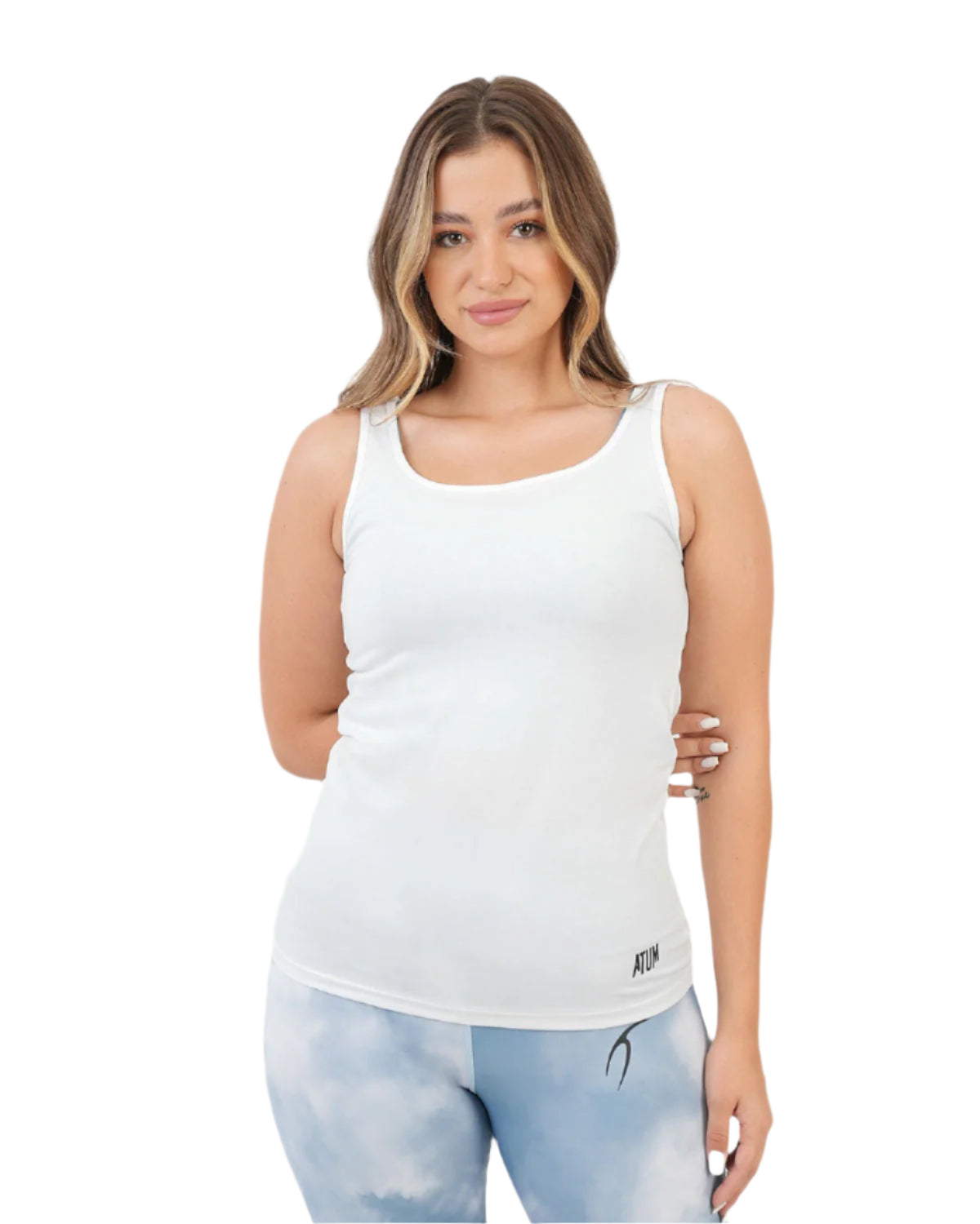 Basic White Tank Top-Atum -49269610