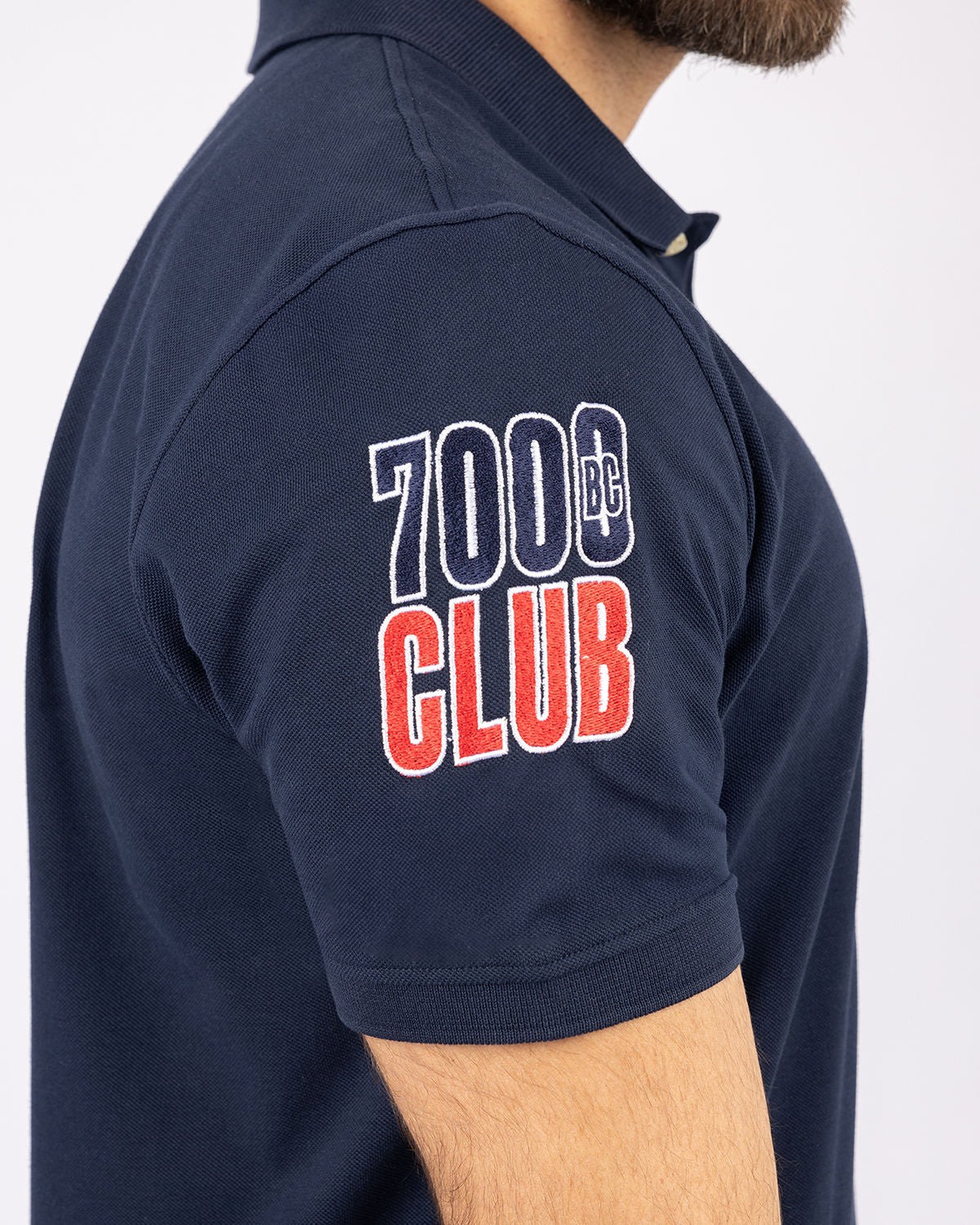 Men's Navy Polo Shirt-Atum -90181734