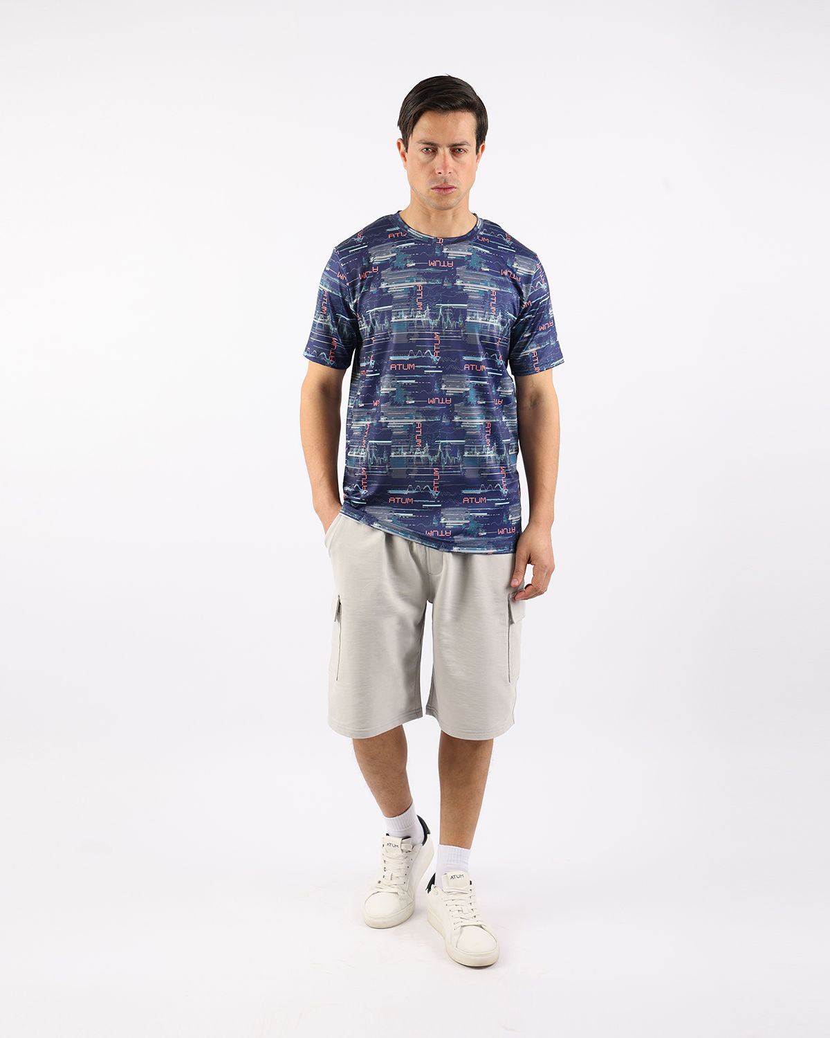 Cyberwave Men's Navy T-Shirt-Atum -38369141