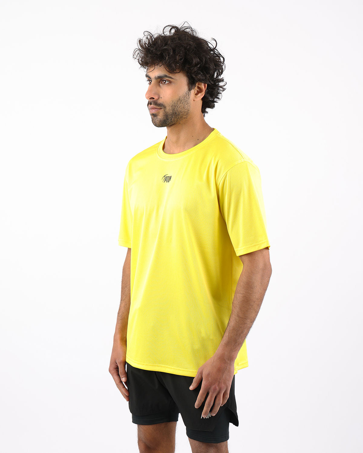 Prime Fit Men's Yellow T-Shirt-Atum -53135725