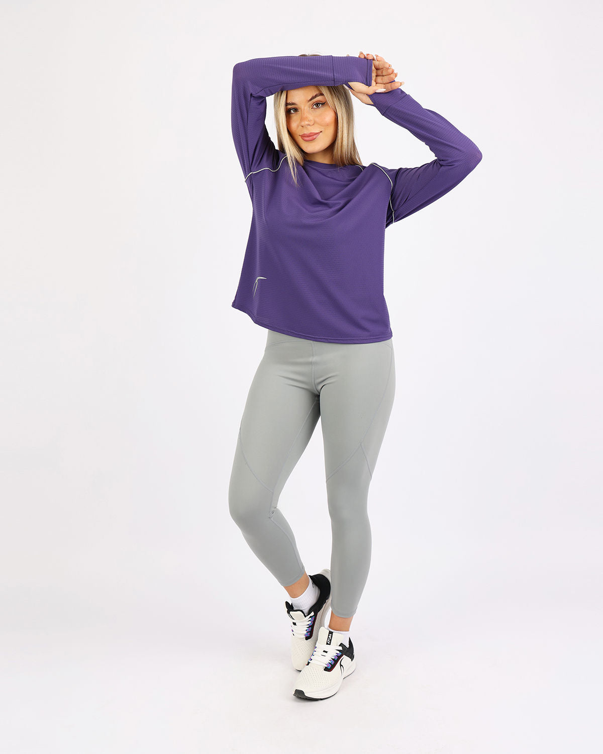 Long-Sleeve Training Purple Top-Atum -68228631