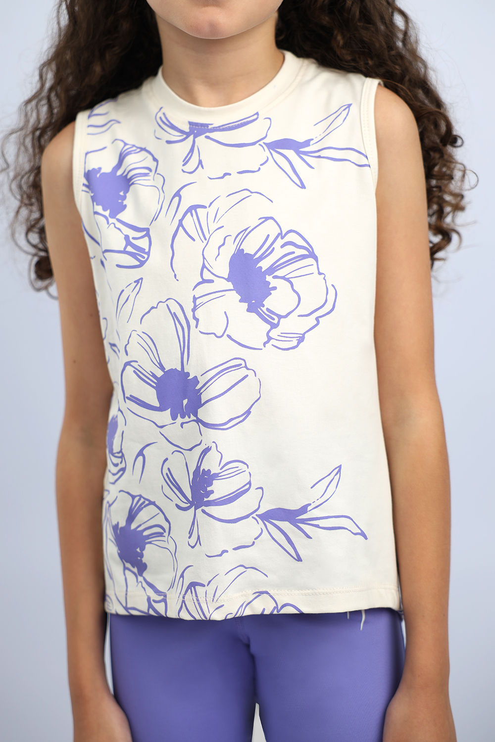 Atum Girl's Flowery Tank Top - Atum Egypt