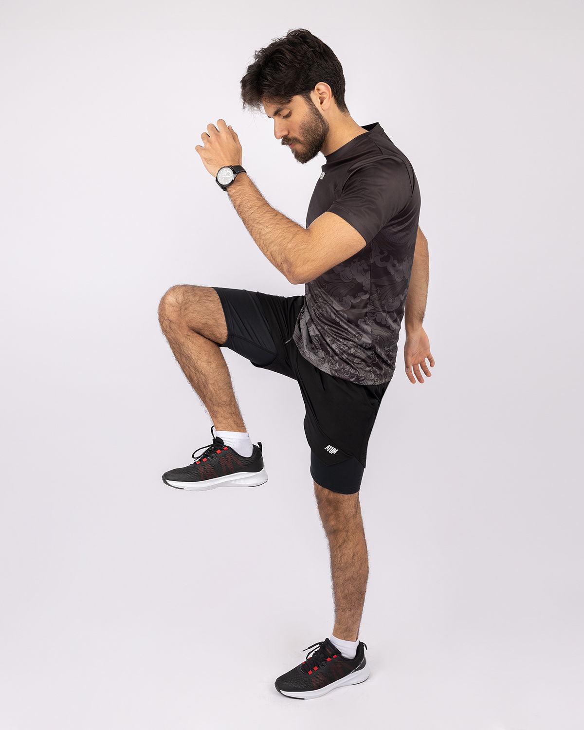 Hidden Pocket Black Training Short-Atum -44745879
