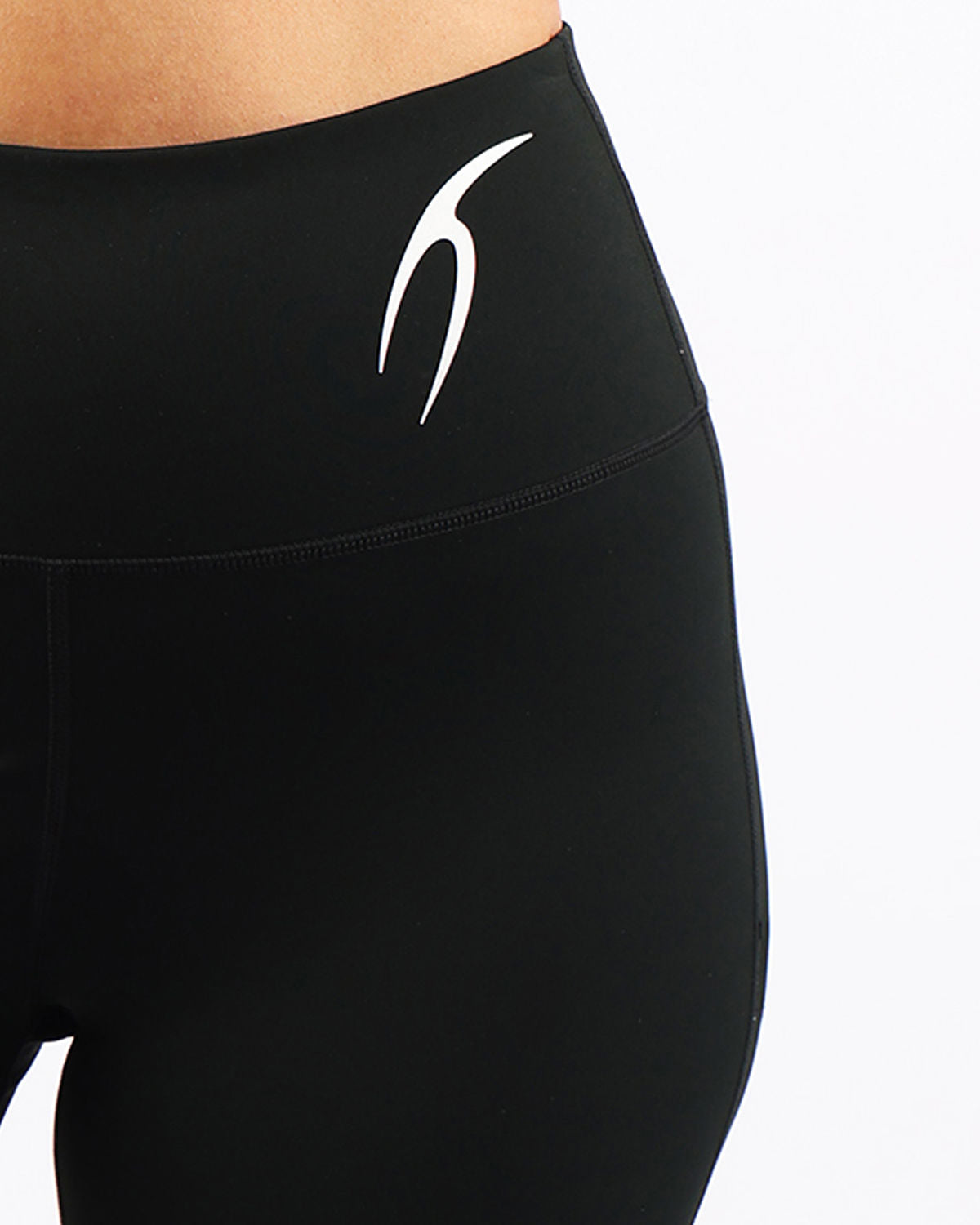 High-Rise Wide Leg Black Leggings-Atum -17159189