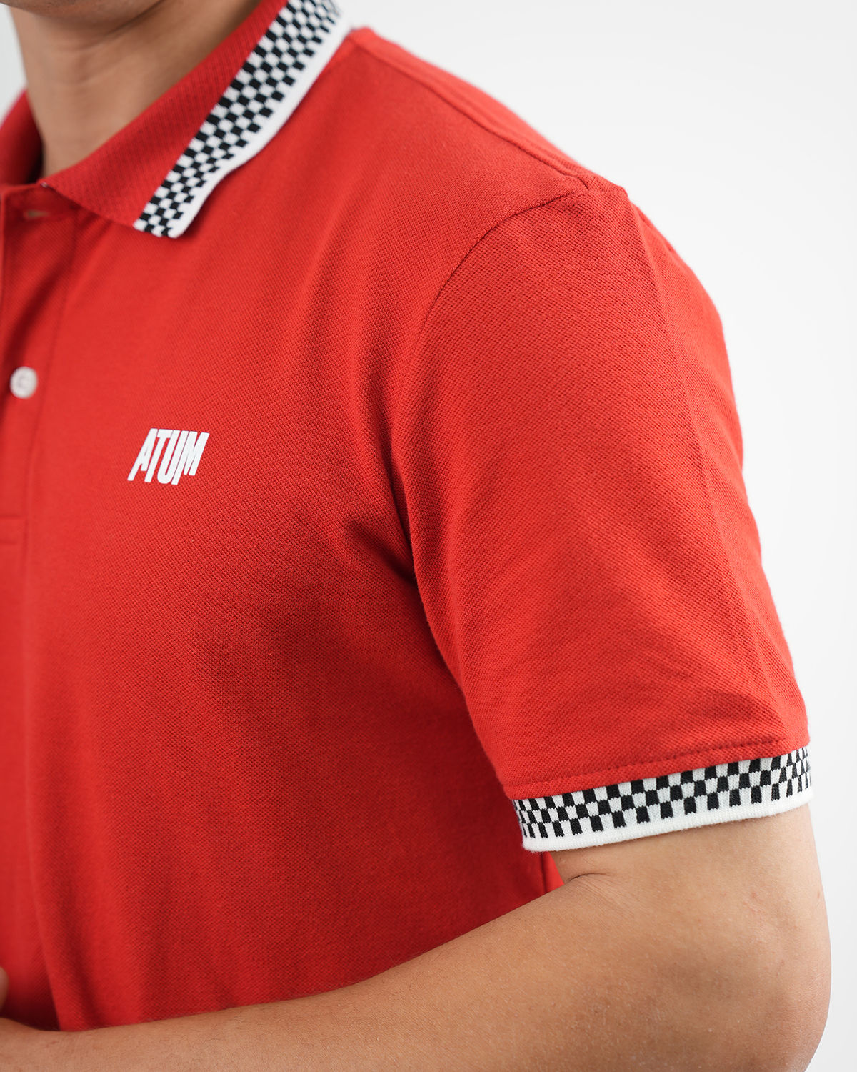 Clashflex Red Polo Shirt-Atum -77169383
