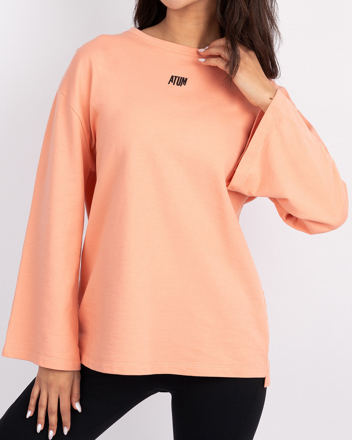 Elegance Oversize Coral T-Shirt-Atum -30003819