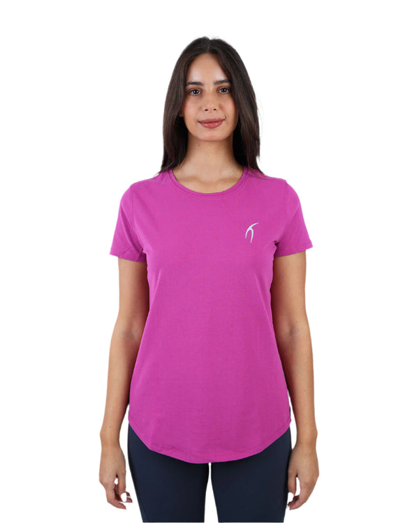 Basic Short Sleeves Dark Purple T-Shirt-Atum -98264379