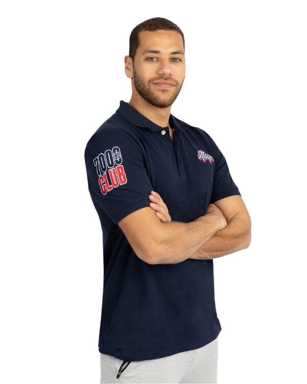 Men's Navy Polo Shirt-Atum -55476256