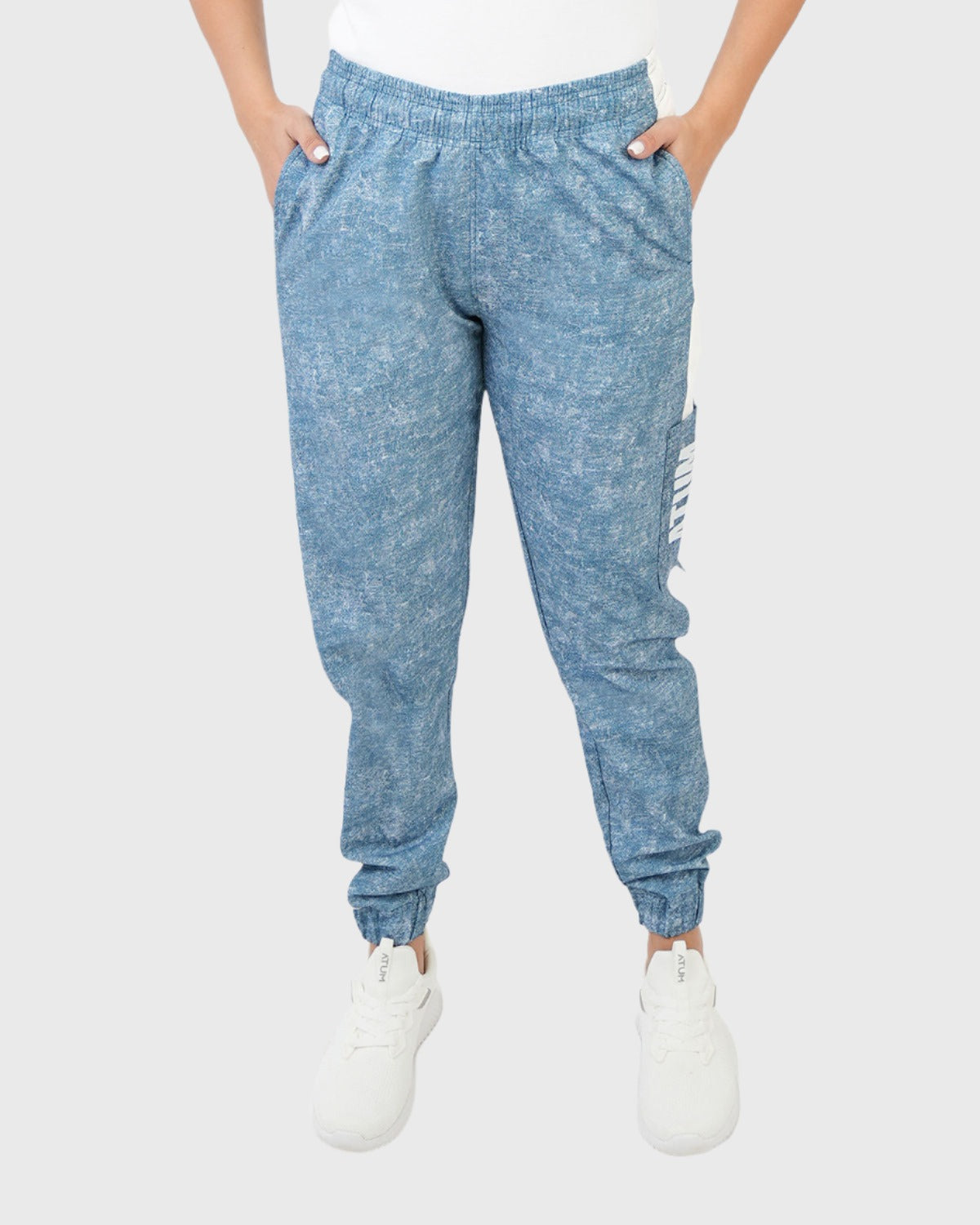 Gym Track Navy Women's Pants-Atum -33343943