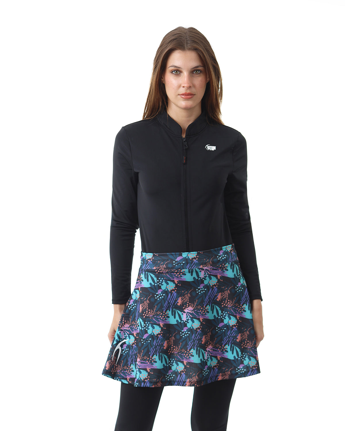 Tropical Night Indigo Skirt-Atum -84530629