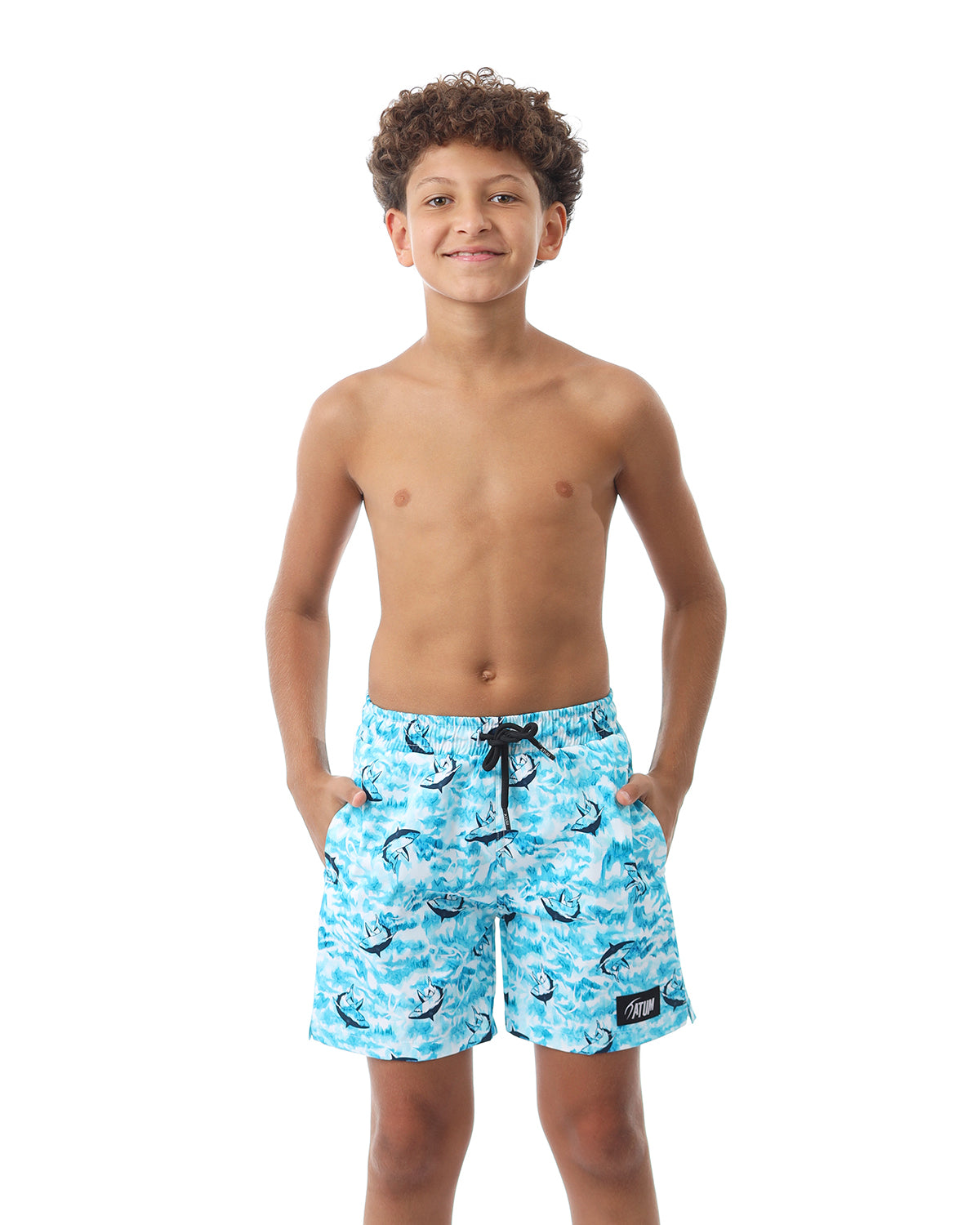Shark Attack Boy's Aqua Swim Short-Atum -59606549