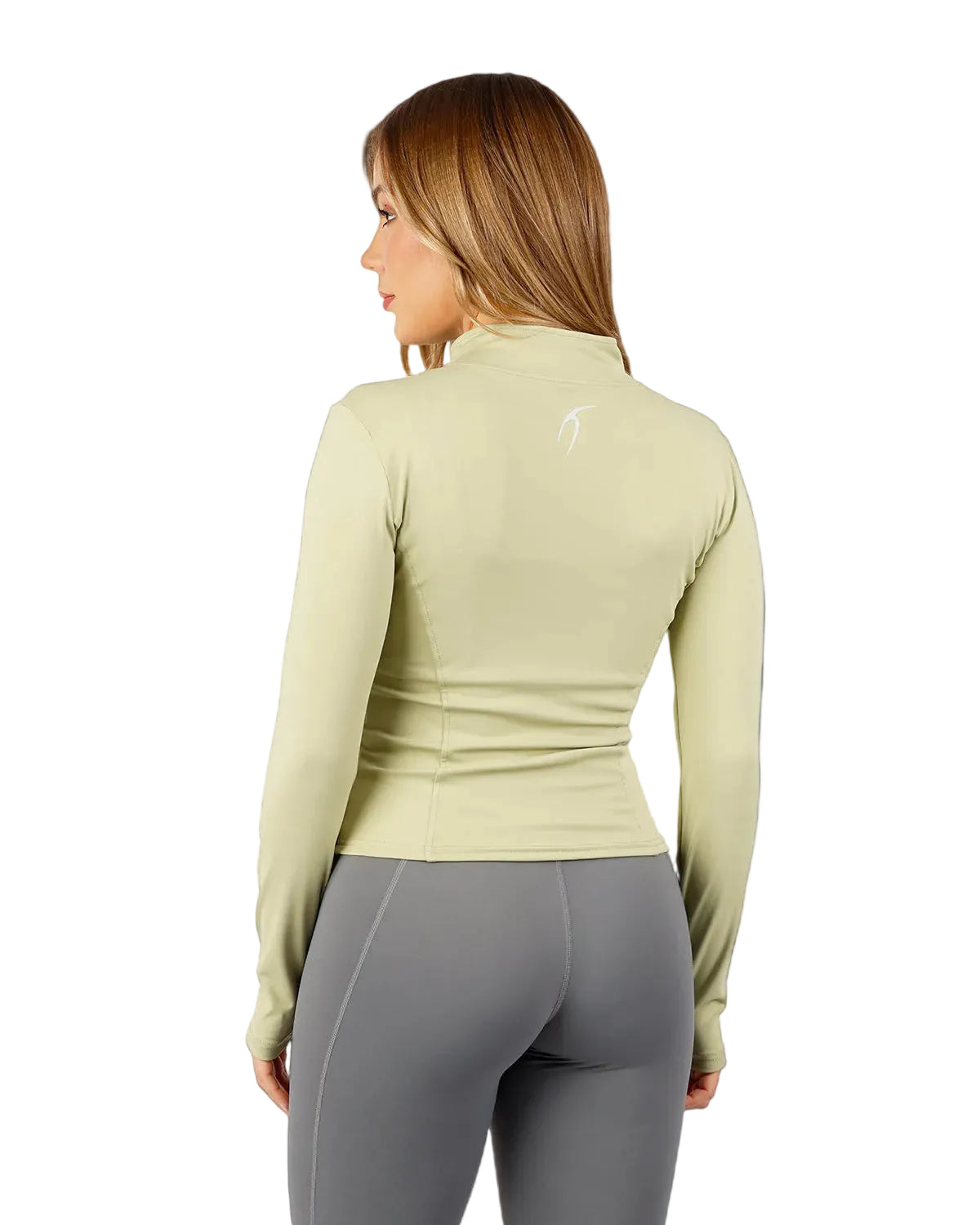 Verde Women's Zip Green Jacket-Atum -82979551