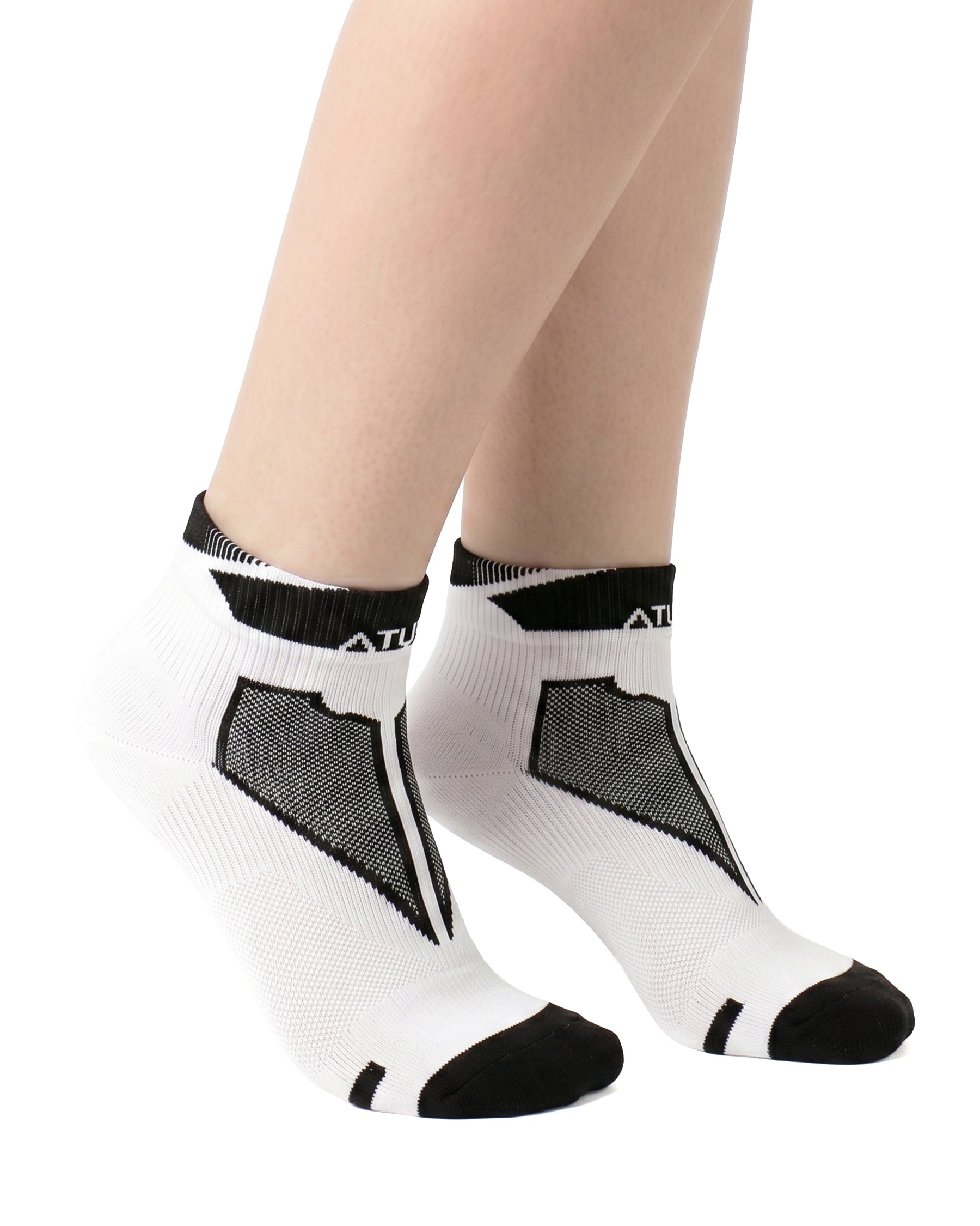 Kids Low-Cut White Training Socks-Atum -85442082