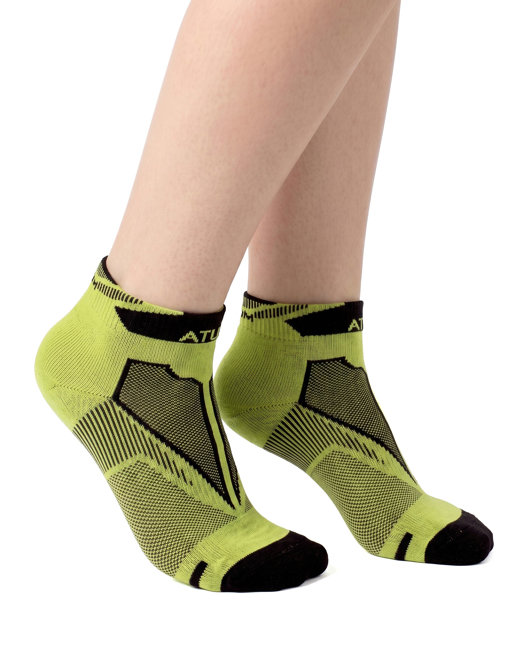 Kids Low-Cut Green Training Socks-Atum -73604411