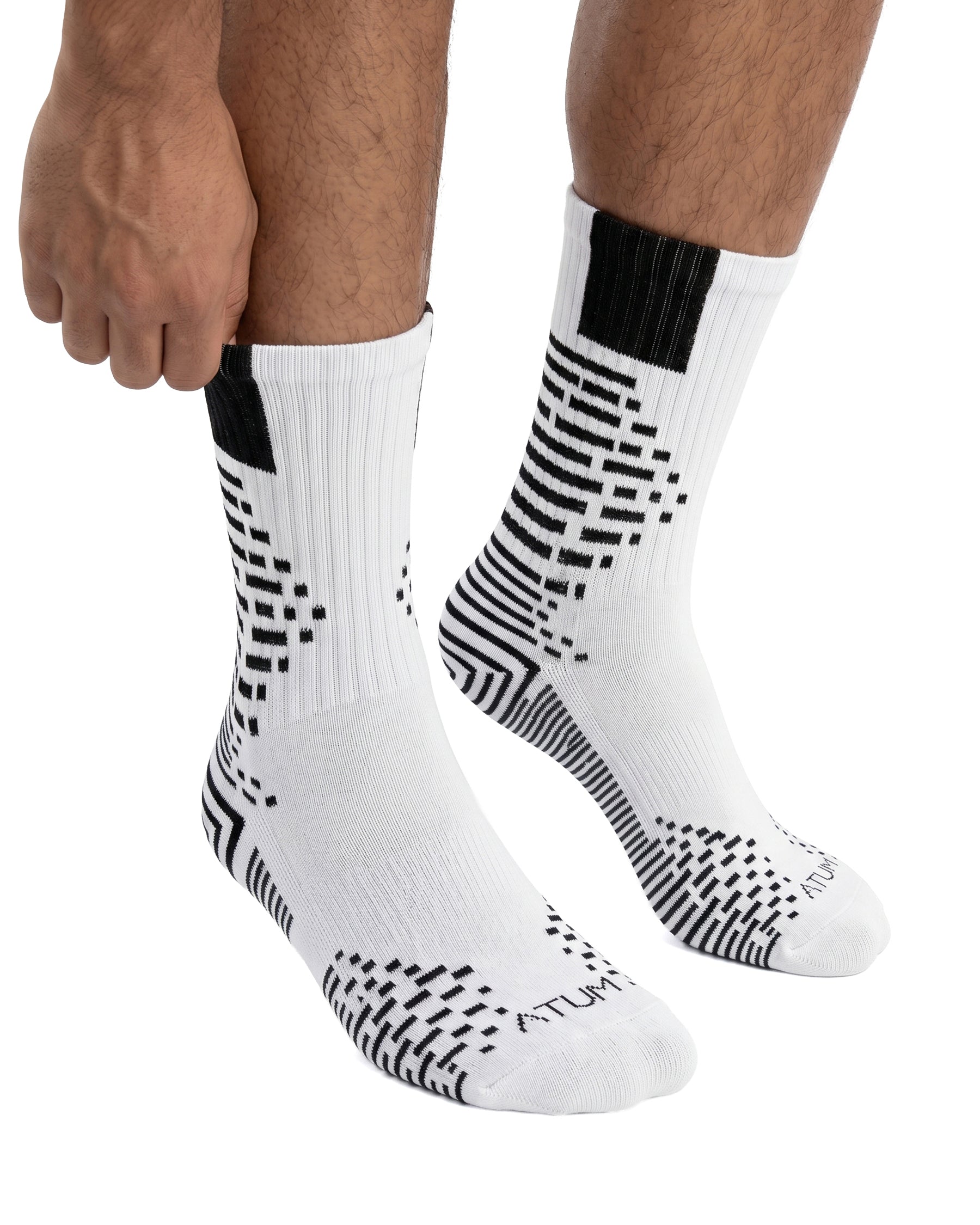 Adults Unisex Long White-Tex Training Socks-Atum -73134842