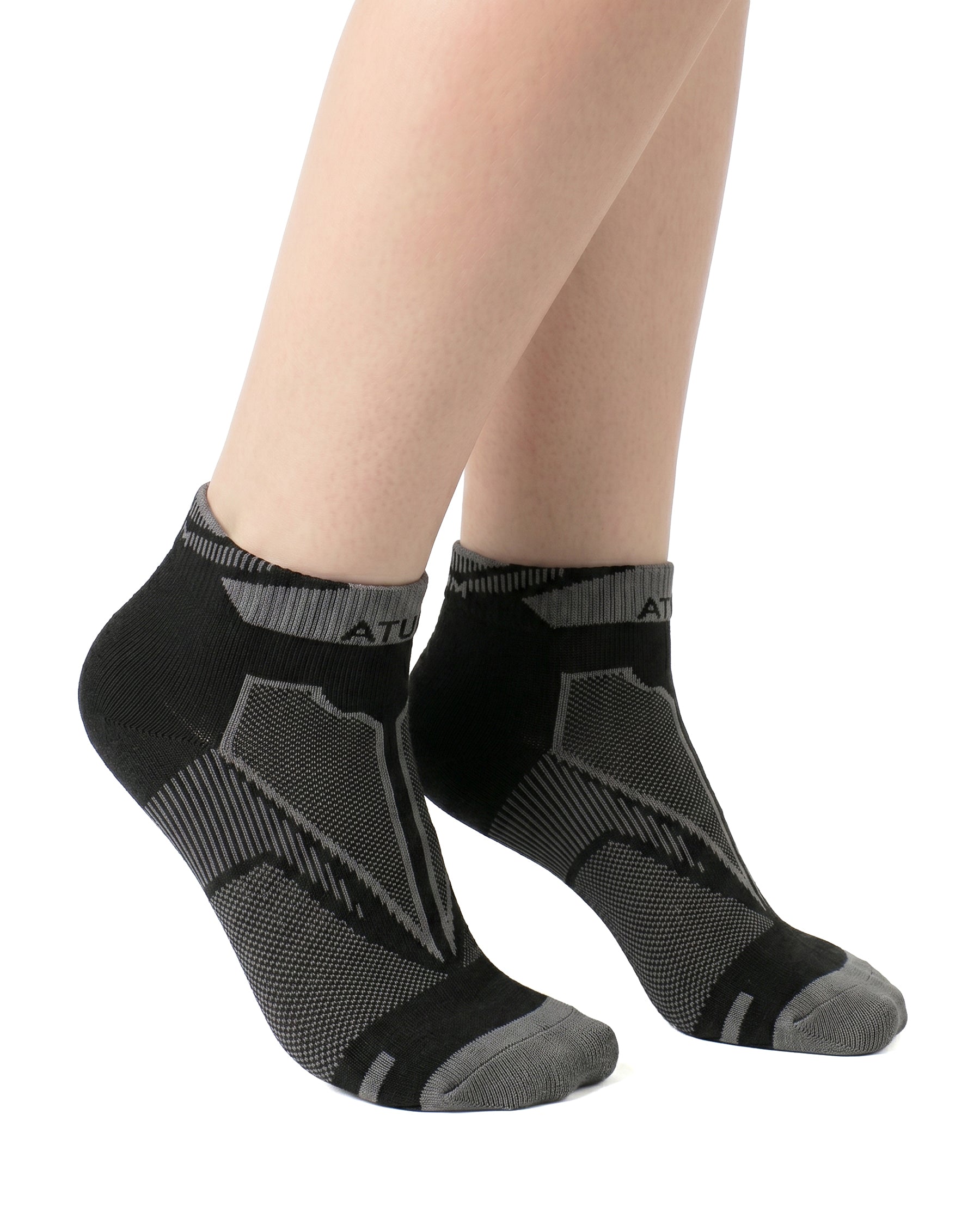 Kids Low-Cut Black Training Socks-Atum -79372422