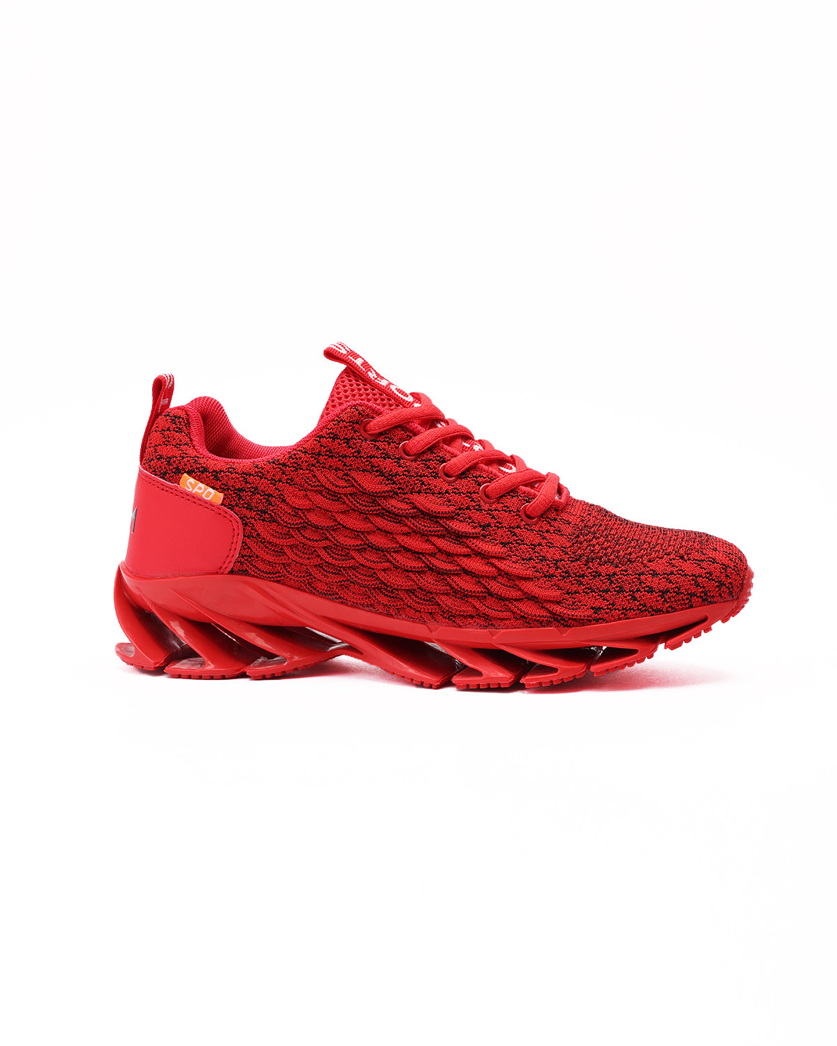 Velocity Vortex Red Running Shoes-Atum -77630316