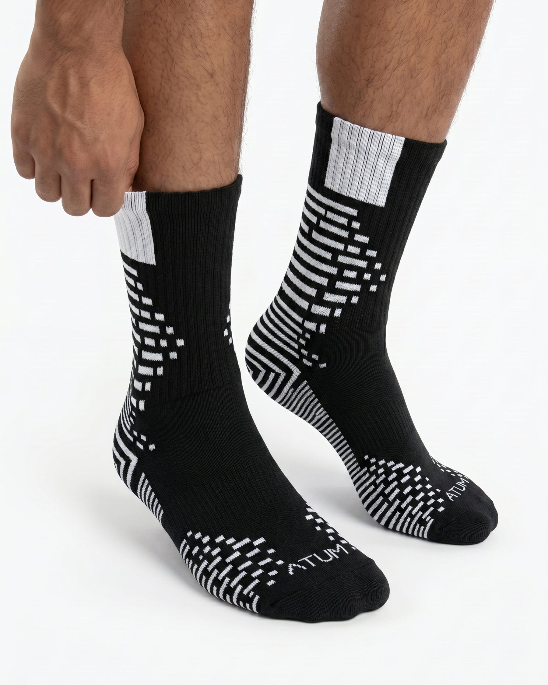Adults Unisex Long Black-Tex Training Socks-Atum -34481836