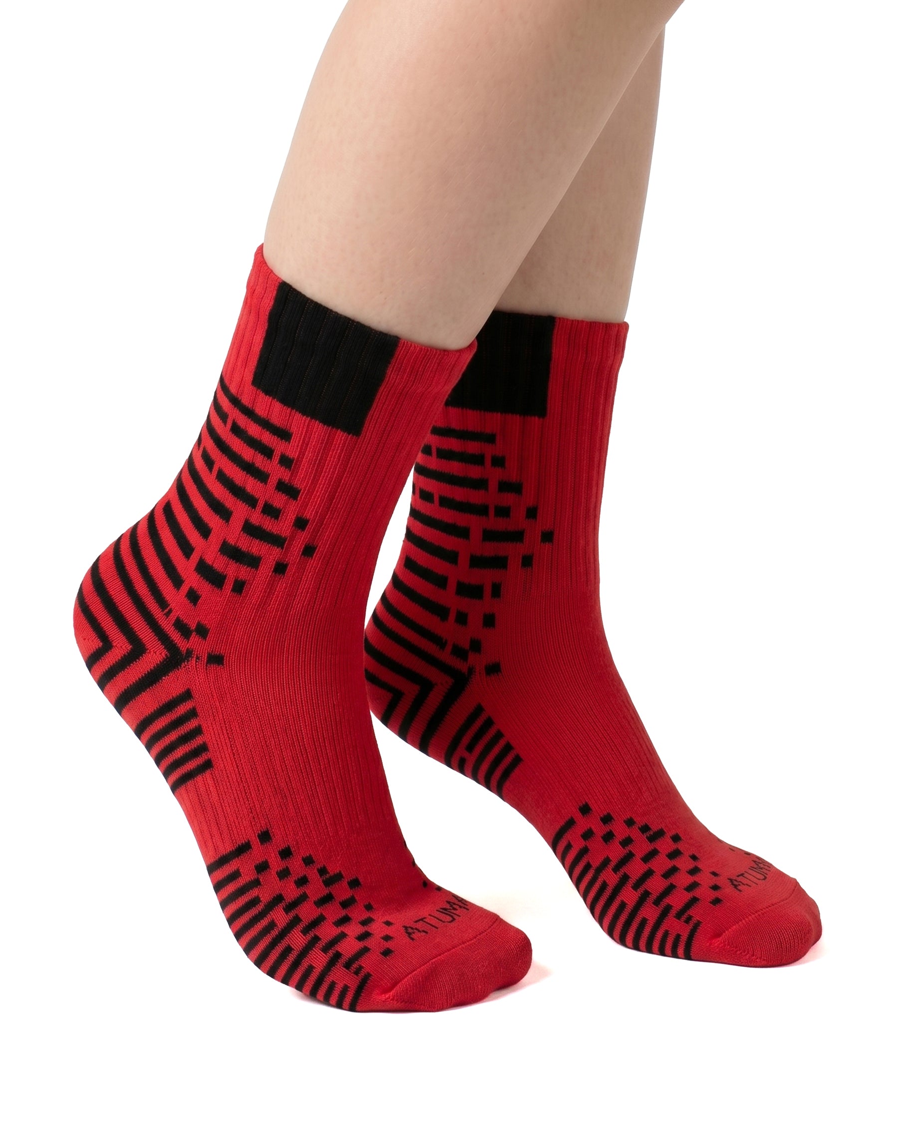 Kids Mid-Crew Red-Tex Training Socks-Atum -2937803