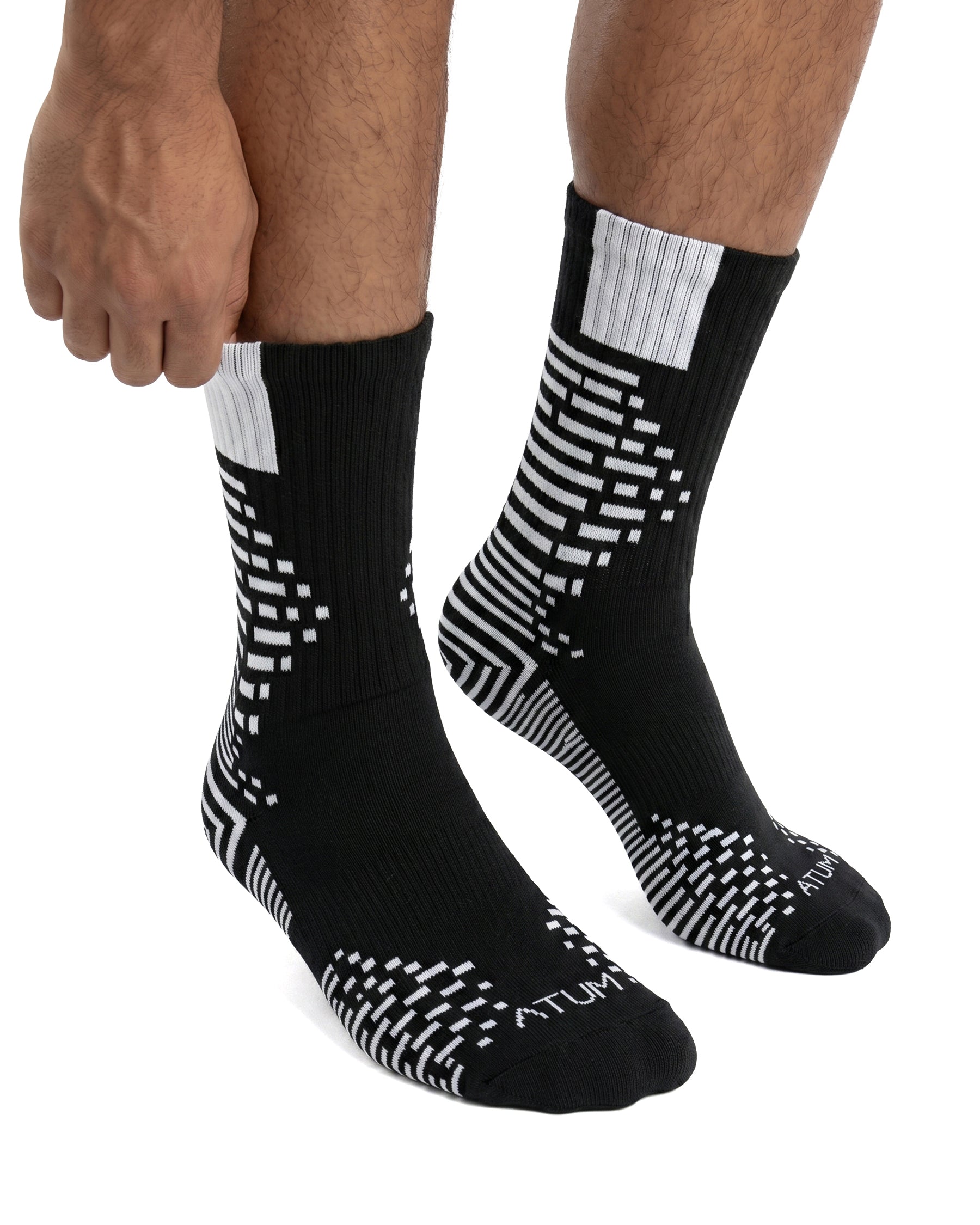 Adults Unisex Long Black-Tex Training Socks-Atum -28453877