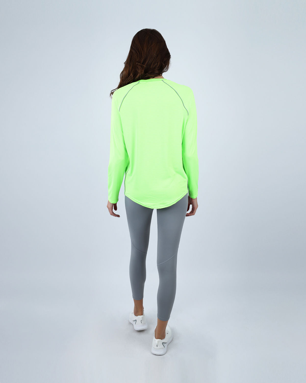 Slim Long Sleeve Lime Green Top-Atum -87856542