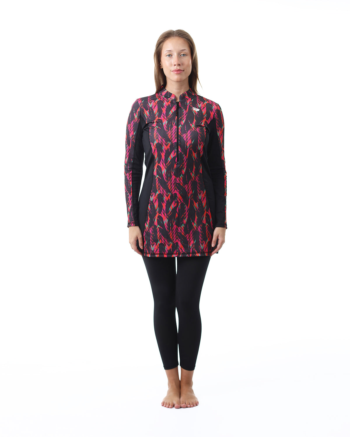 Night Garden Black Long Rashguard-Atum -48214065