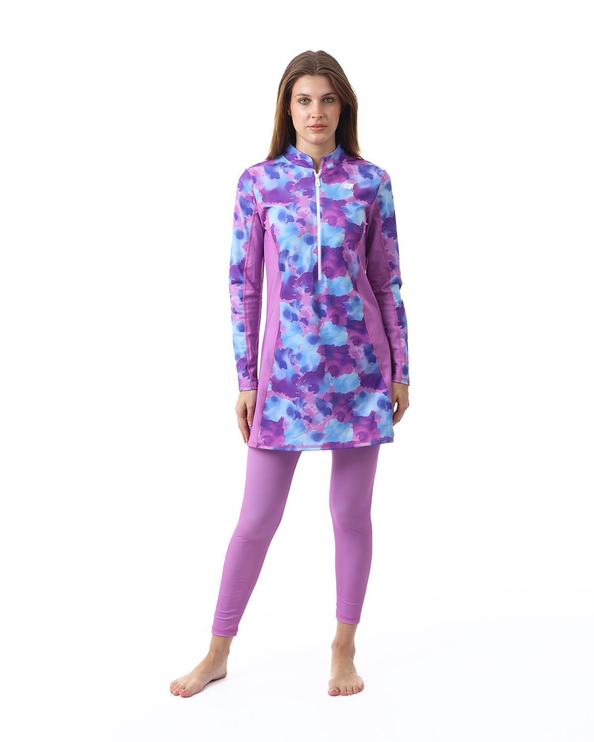 Lavender Lagoon Lilac Long Rashguard-Atum -61459375