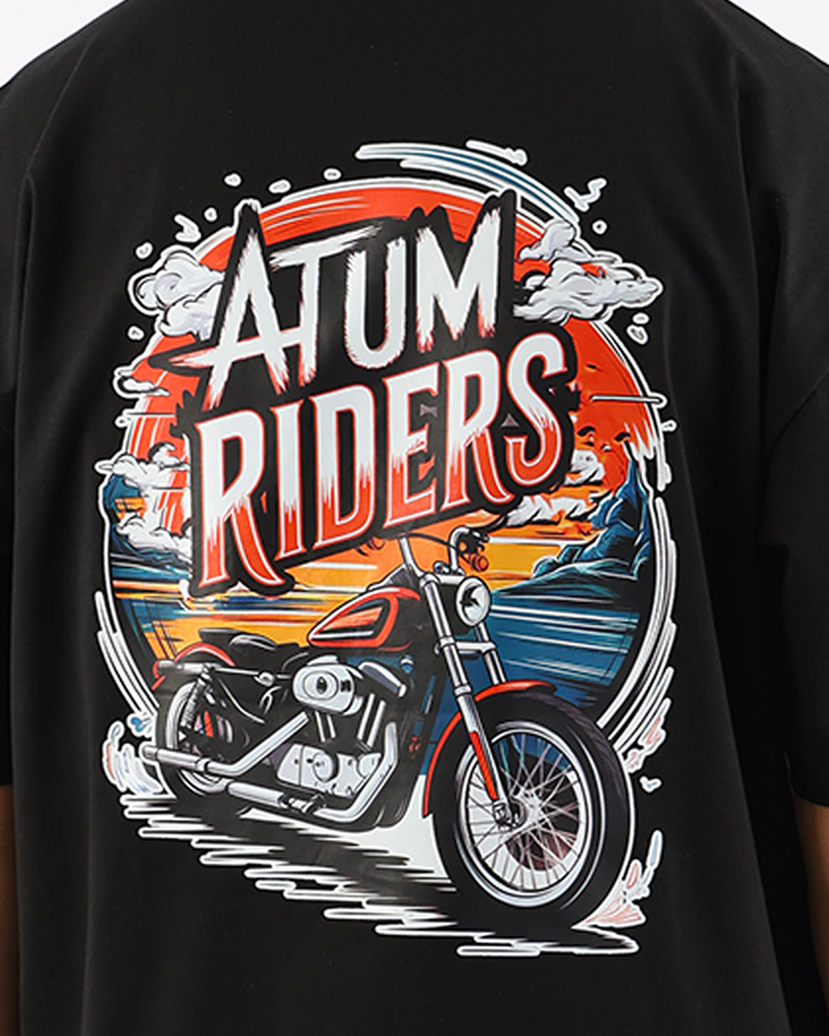 Highway Riders Black T-Shirt-Atum -83993065