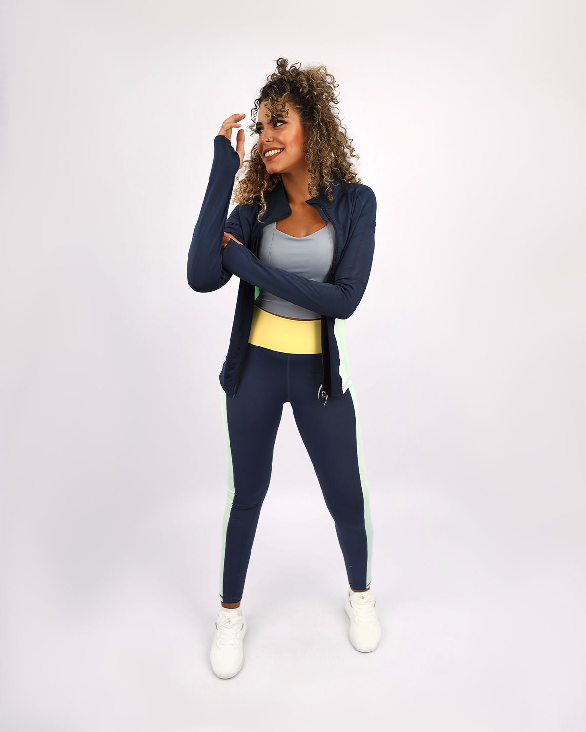 Long Sleeves Navy Jacket-Atum -60169678