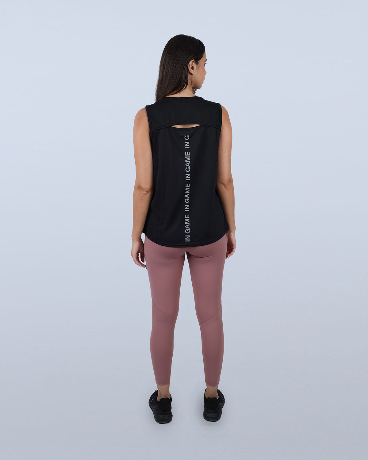 Modal Yoga Black Tank Top-Atum -90317204